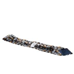Givenchy Black Chicken Print Silk Tie