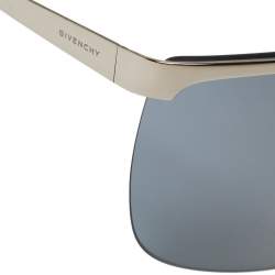 Givenchy Silver Tone/Silver Mirrored GV 7117/S Shield Sunglasses