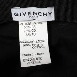 Givenchy Black Logo Embroidered Canvas Baseball Cap