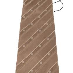Givenchy Vintage Beige Patterned Silk Jacqaurd Tie