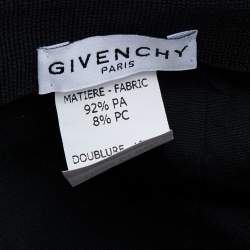 Givenchy Black Split Logo Technical Fabric Cap