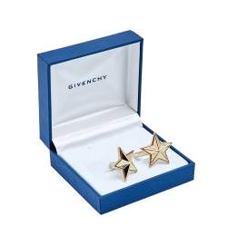 Givenchy Star Gold Tone Metal Cufflinks