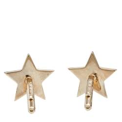 Givenchy Star Gold Tone Metal Cufflinks