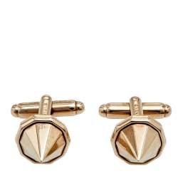 Pre Owned Givenchy Silver Tone Conical Stud Cufflinks