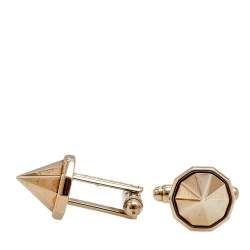Pre Owned Givenchy Silver Tone Conical Stud Cufflinks
