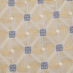 Givenchy Gold GG Patterned Jacquard Silk Tie