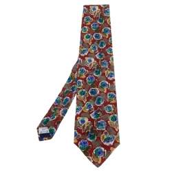 Givenchy Gentleman Multicolor Printed Silk Tie
