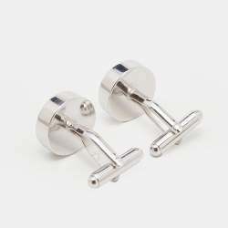 Givenchy Vintage Black Resin Dots Round Cufflinks