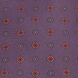 Pre Owned Givenchy Vintage Purple Jacquard Silk Tie