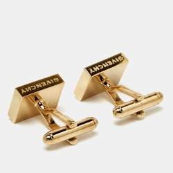 Givenchy Composite Gold Tone Toggle Cufflinks