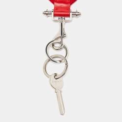 Givenchy Red Fabric Obsedia Stars Key Lanyard