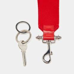 Givenchy Red Fabric Obsedia Stars Key Lanyard