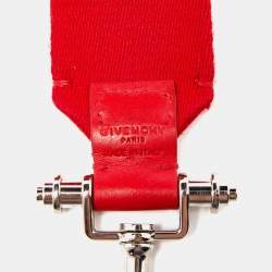 Givenchy Red Fabric Obsedia Stars Key Lanyard