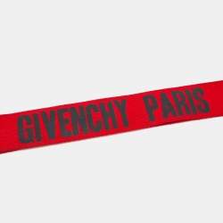 Givenchy Red Fabric Obsedia Stars Key Lanyard