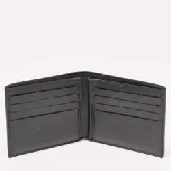 Givenchy Black Nylon Diagonal Logo Bifold Wallet