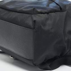 Givenchy Black Leather and Nylon Shark Print Backpack
