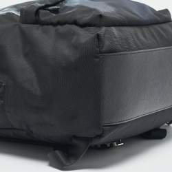 Givenchy Black Leather and Nylon Shark Print Backpack