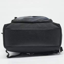 Givenchy Black Leather and Nylon Shark Print Backpack