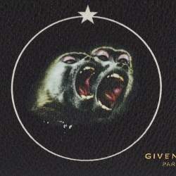 Givenchy Black Leather Monkey Brothers Card Case