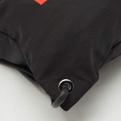 Givenchy Black Nylon Stars Stripes Drawstring Backpack
