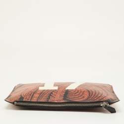 مملوكة مسبقًا حقيبة صغيرة جيفنشي جلد ثلاثي اللون بالشعار