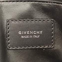 Pre Owned Givenchy Basketball Brick Red Pebbled Leather Flat Pouch