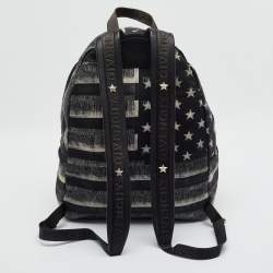مملوكة مسبقًا Givenchy Black Multicolor American Flag Print Nylon Backpack