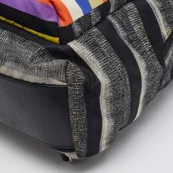 مملوكة مسبقًا Givenchy Black Multicolor American Flag Print Nylon Backpack
