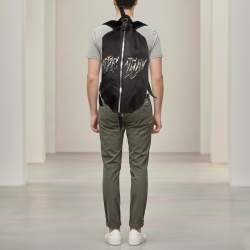 Pre Owned Givenchy x BSTROY G-Zip Black Nylon Printed Backpack 