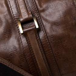 Givenchy Brown Signature Leather Messenger Bag