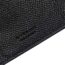 Pre Owned Givenchy Black Leather Bifold Flap Long Wallet