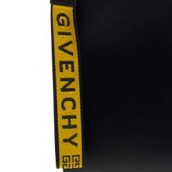 Givenchy Black Coated Canvas Large 4G Wrist Strap Pouch