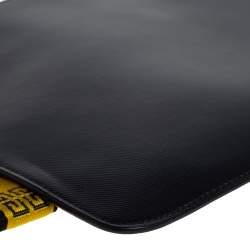 Givenchy Black Coated Canvas Large 4G Wrist Strap Pouch