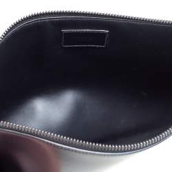 Givenchy Black Coated Canvas Large 4G Wrist Strap Pouch