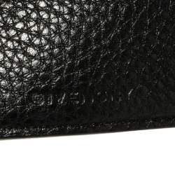 Givenchy Black Leather Dart Print Bomber Bifold Wallet