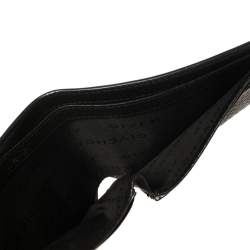 Givenchy Black Leather Dart Print Bomber Bifold Wallet