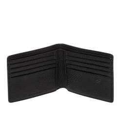 Givenchy Black Leather Dart Print Bomber Bifold Wallet