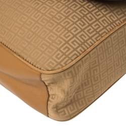 Givenchy Tan Signature Fabric and Leather Trim Messenger Bag