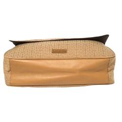 Givenchy Tan Signature Fabric and Leather Trim Messenger Bag