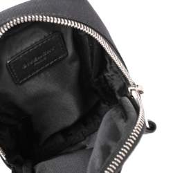 Givenchy Black Canvas Clip On Pouch