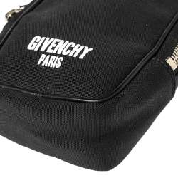 Givenchy Black Canvas Clip On Pouch