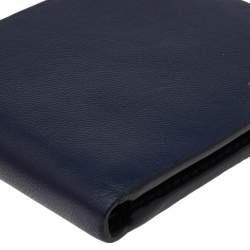 Givenchy Blue Leather Bi Fold Wallet