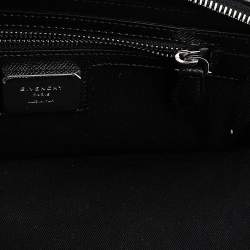 Givenchy Black Leather Double Zip Pouch
