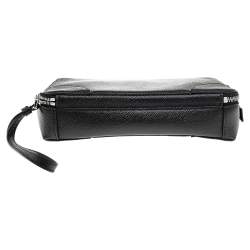 Givenchy Black Leather Double Zip Pouch