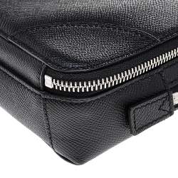 Givenchy Black Leather Double Zip Pouch