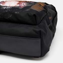 Givenchy Black Rottweiler Nylon and Leather Backpack