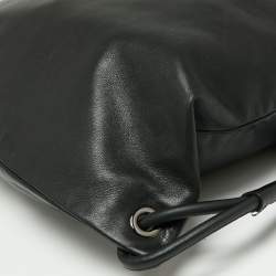 Givenchy Black Leather Drawstring Backpack