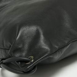 Givenchy Black Leather Drawstring Backpack