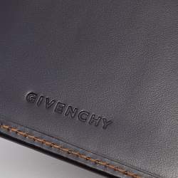 Pre Owned Givenchy Dark Brown Leather Bifold Wallet