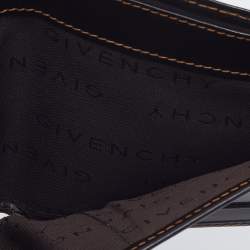 Pre Owned Givenchy Dark Brown Leather Bifold Wallet